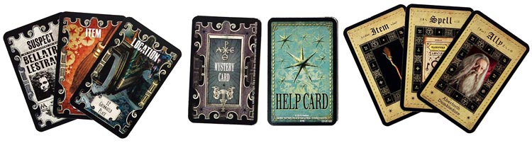 carte da gioco Cluedo Harry Potter