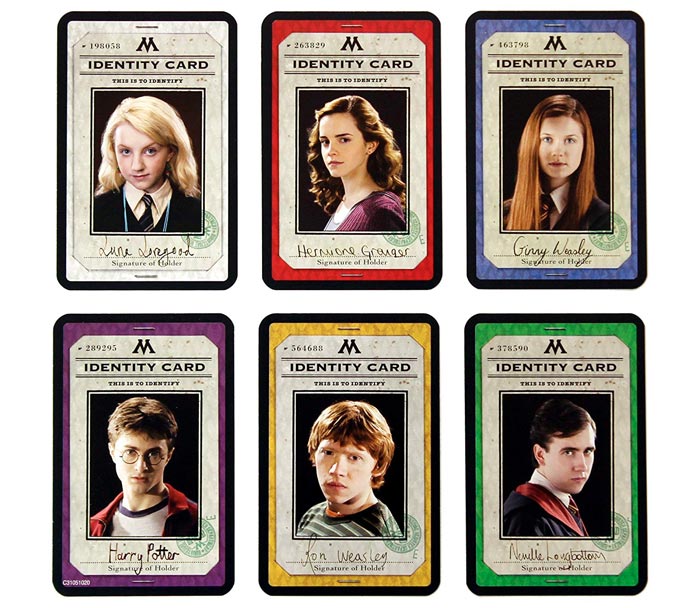 carte personaggio di cluedo harry potter