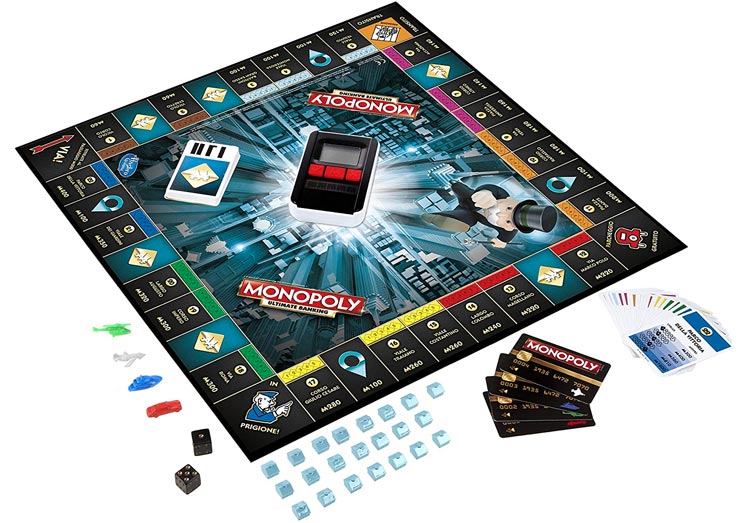 contenuto del gioco Monopoly Ultimate Banking