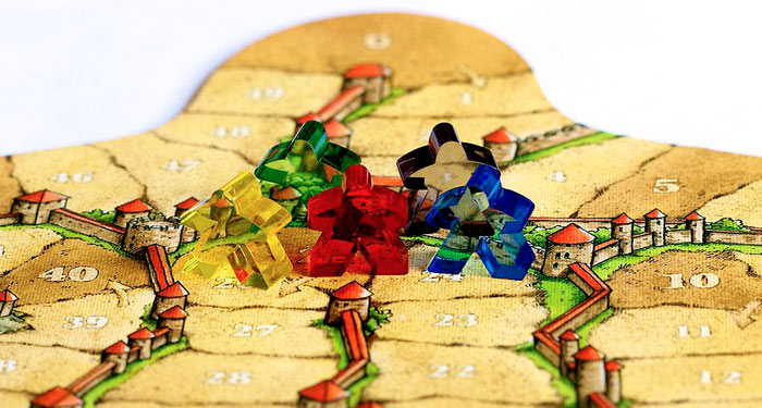 seguaci di carcassonne su una area della mappa