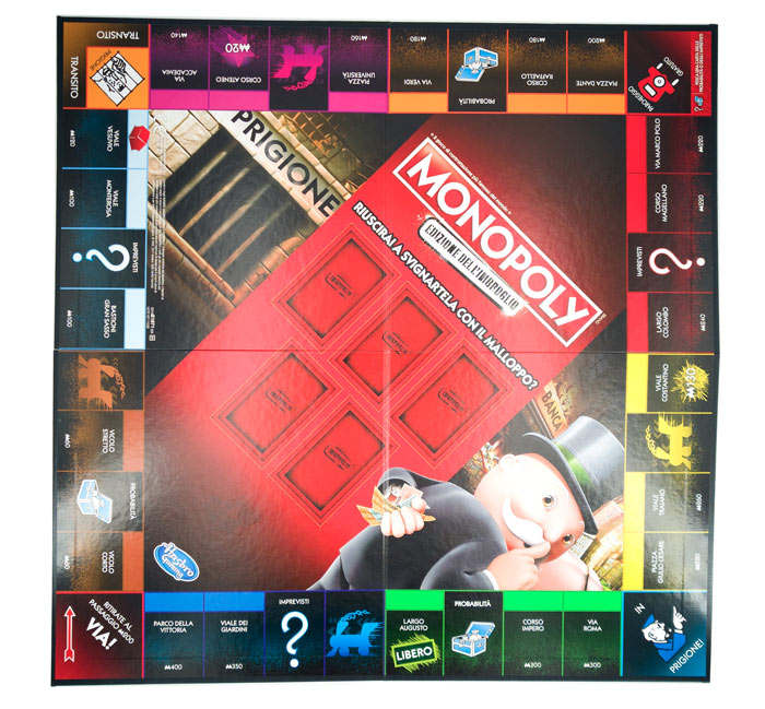 tabellone del Monopoly Edizione Dell'Imbroglio